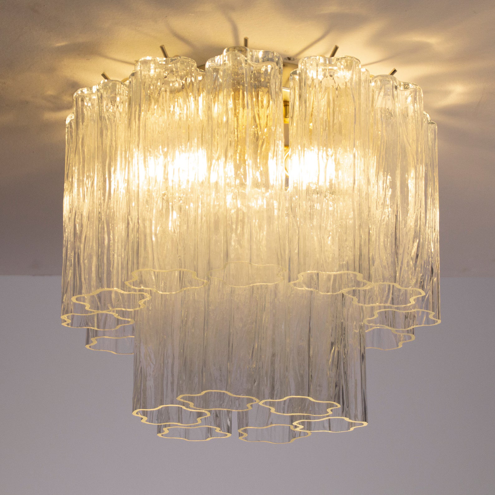 Murano Clear Tronchi Taklampe