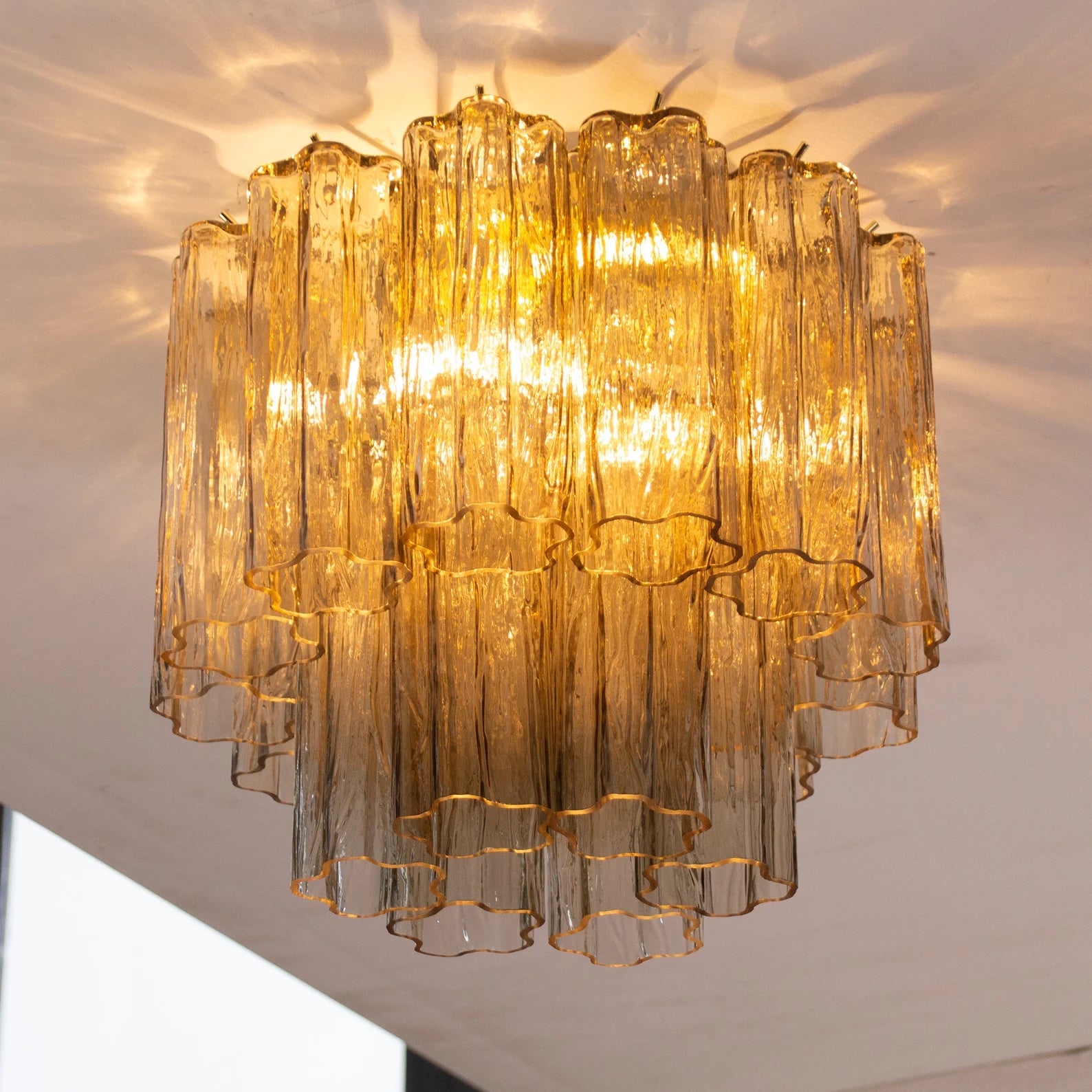 Murano Fume Tronchi Taklampe