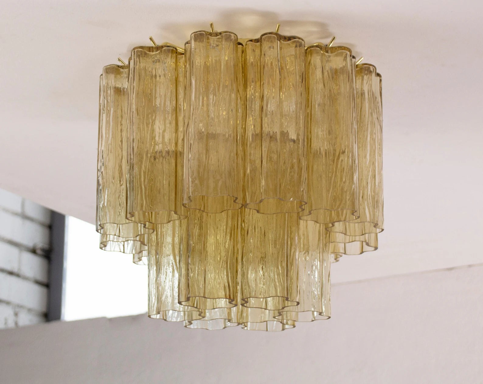Murano Pagliesco Tronchi Taklampe