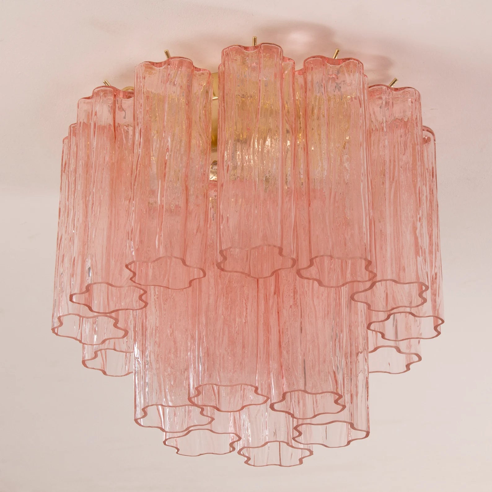 Murano Pink Tronchi Taklampe