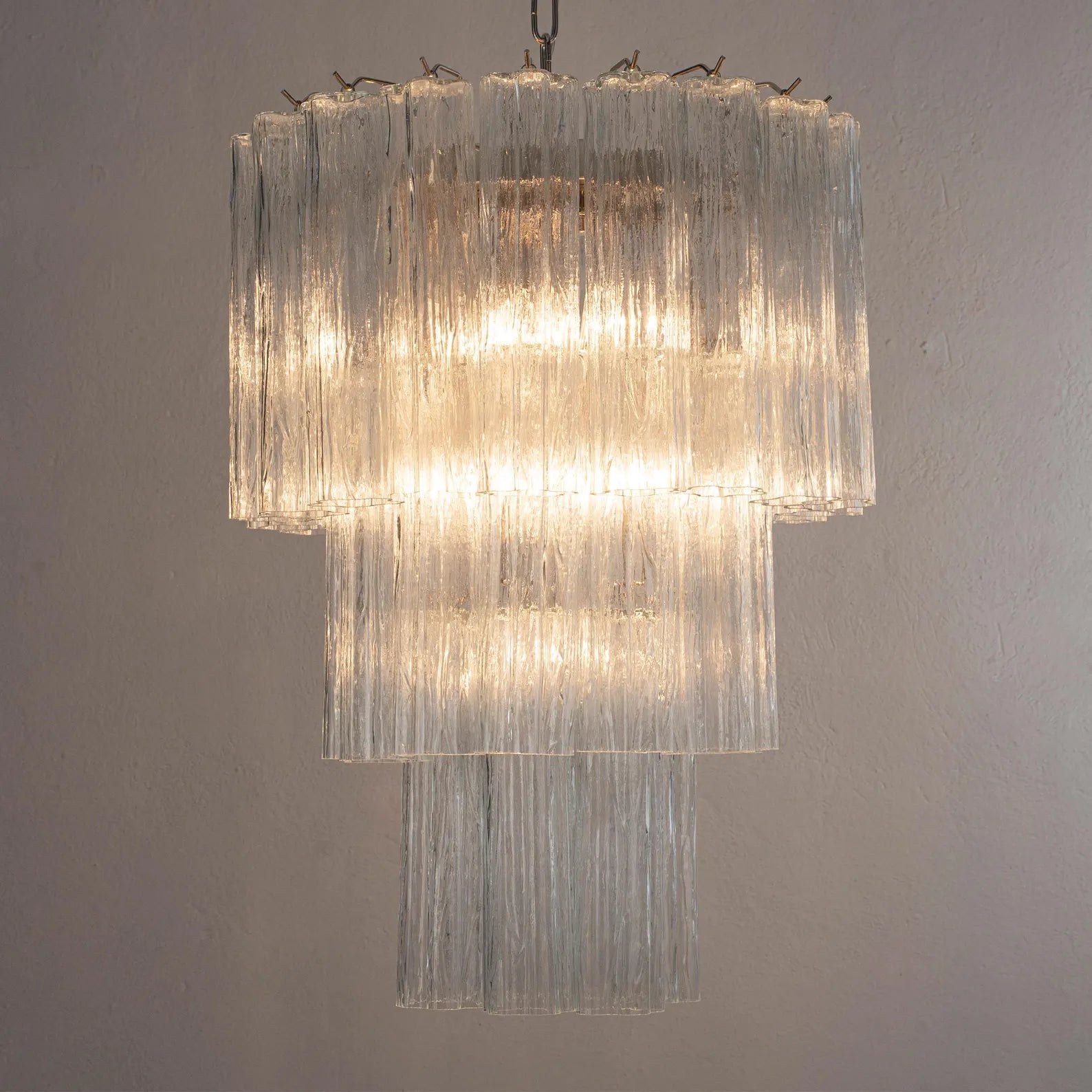 Clear Luce 3-layer Chandelier