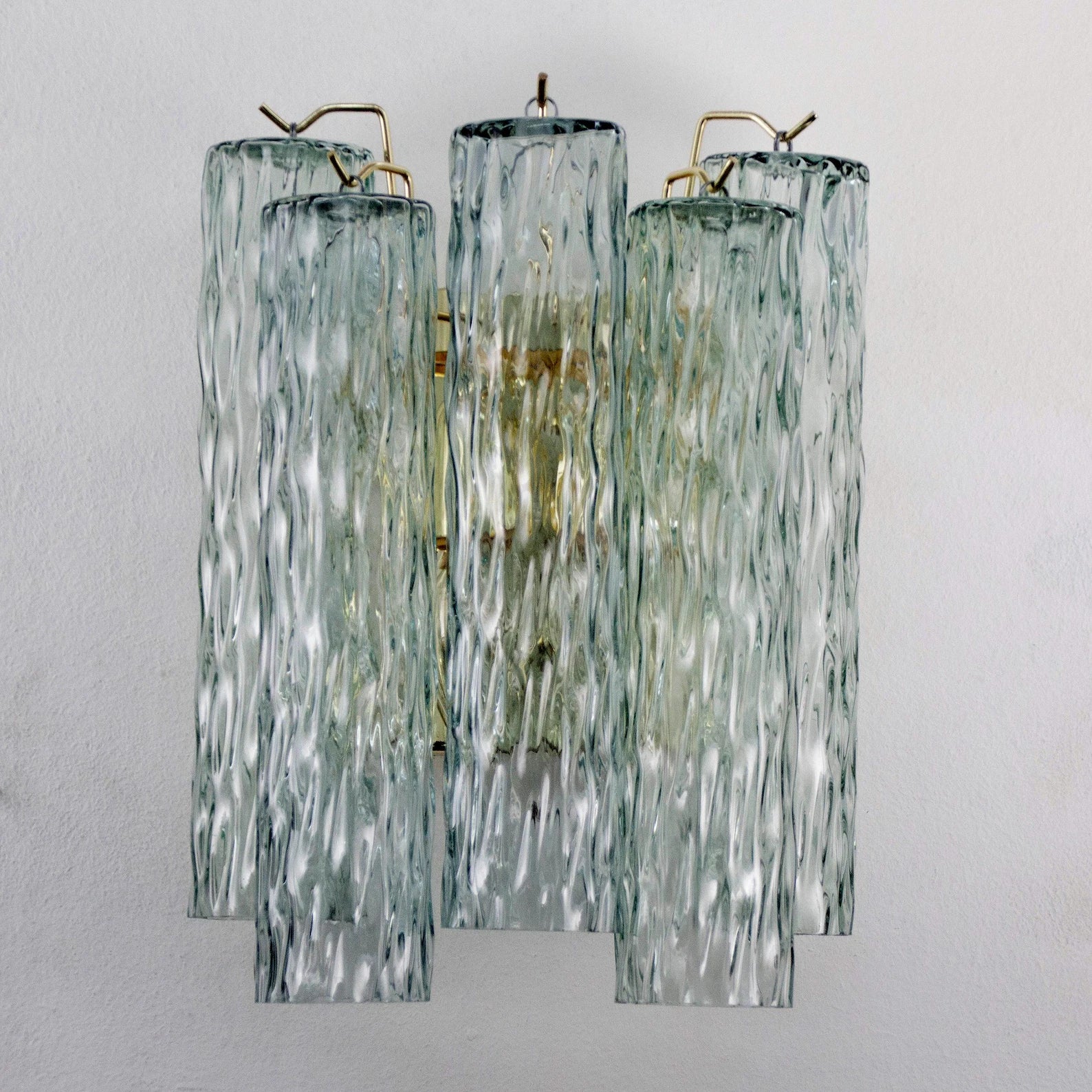 Murano Rialto Green Tubi Wall Sconce