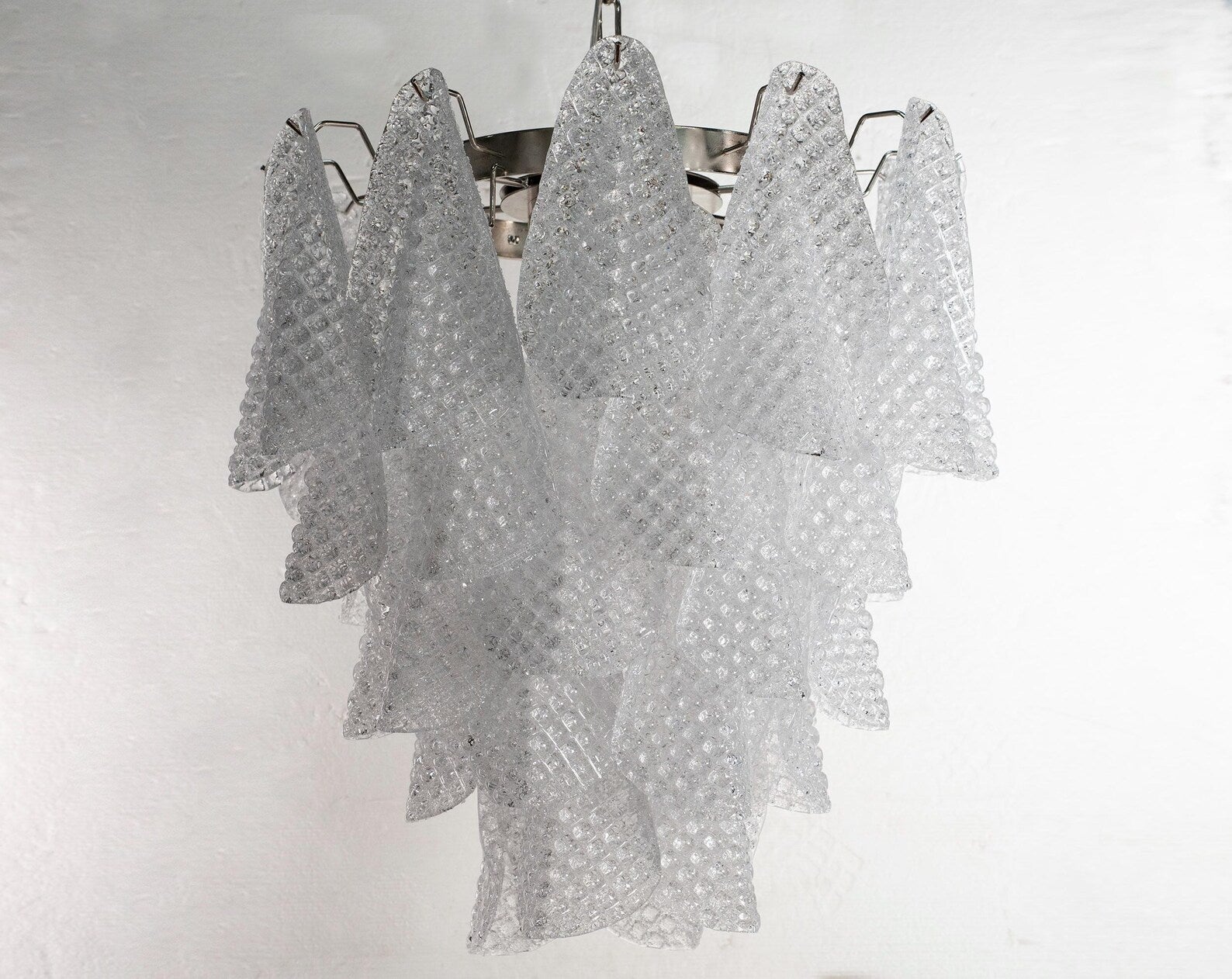 Murano Clear Rondini Chandelier Ø55 - 38 Glasses