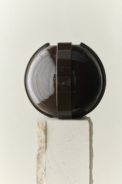 Vinci Vase 02 39cm Dark Brown