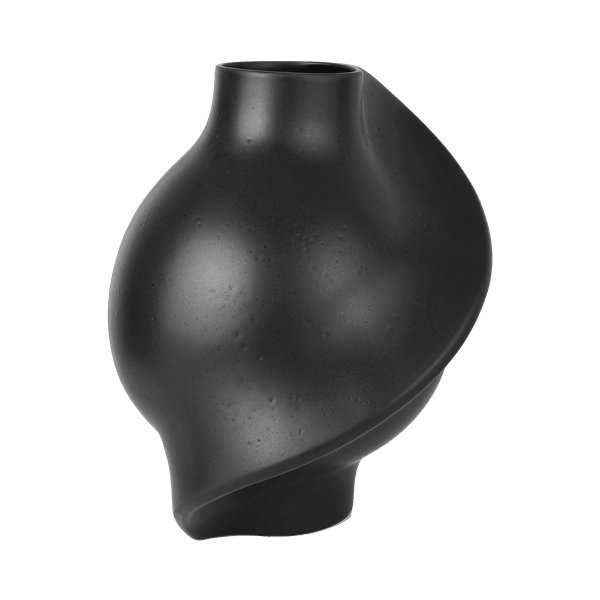 Ceramic Pirout Vase 02 42cm Black