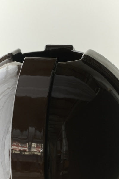 Vinci Vase 02 39cm Dark Brown